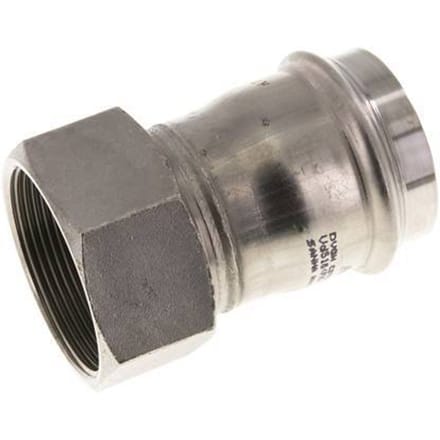 Perskoppeling - 54mm & Rp 2'' Persmof - RVS