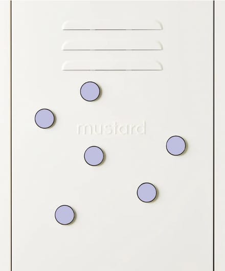 Mustard - The buttons - Magneten - Set van 6 - Lilac