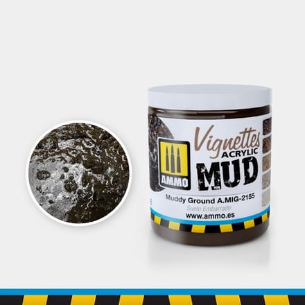 AMMO by Mig Jimenez Modelbouwdecoratie - MIG 2155 Muddy Ground - Vignettes Acrylic - 100ml Effecten potje