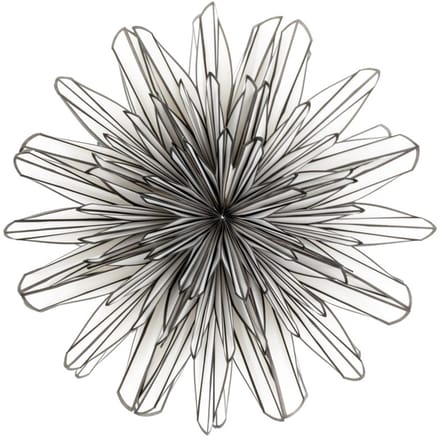 Papieren kerstster two-toned 40cm met pendel