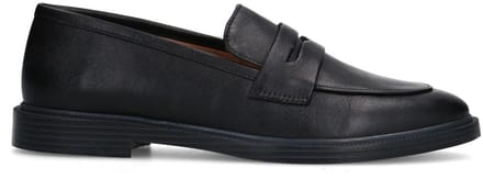 Sacha - Dames - Zwarte leren penny loafers - Maat 36