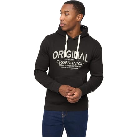 Crosshatch Heren Vintarge Hoodie (Zwart)