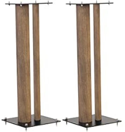 Stabiele Luidsprekerstandaard tot 50 kg - 60 cm Hoog, Eiken Decor, Paar