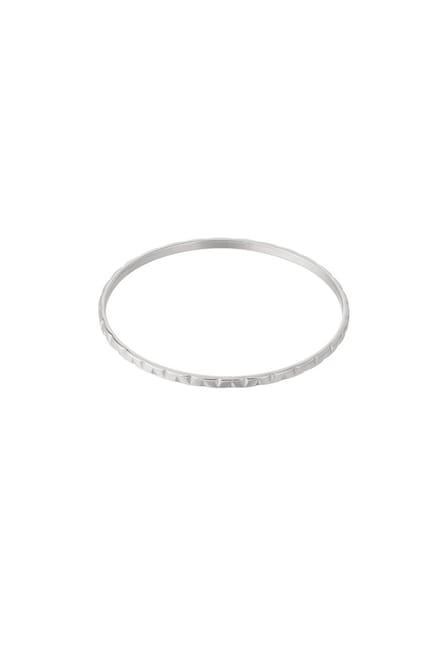 Bijoutheek Armband (Sieraad) Bangle Hoeken Zilver