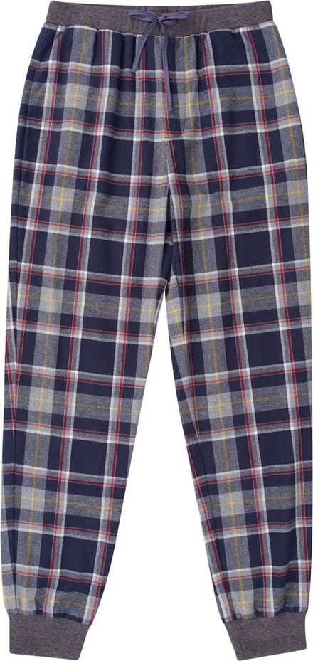 La-V  flanel joggingbroek heren Grijs/Navy L