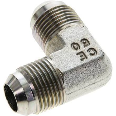 90Graden JIC Hoekfitting UNF 7/8''-14 Mannelijk Staal 350bar (4917.5psi)