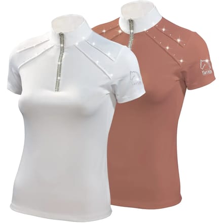 Paardrij-polo met lurexdecoratie voor dames Tattini