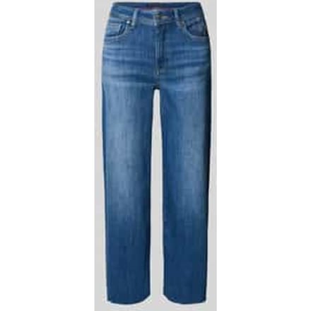 Jeans met siersteentjes in verkorte pasvorm model 'KIRA 6/8'