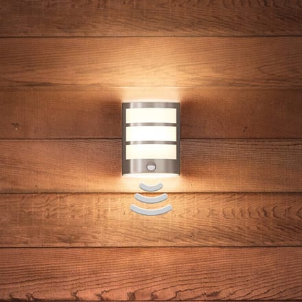 Philips Python LED-sensor buiten wandlamp roestvrij staal