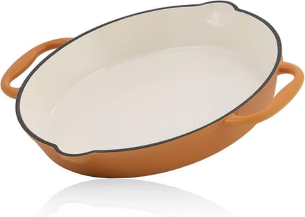 Gietijzeren Braadpan Geëmailleerd Ø 29 cm - Ideaal voor Vlees en Groenten