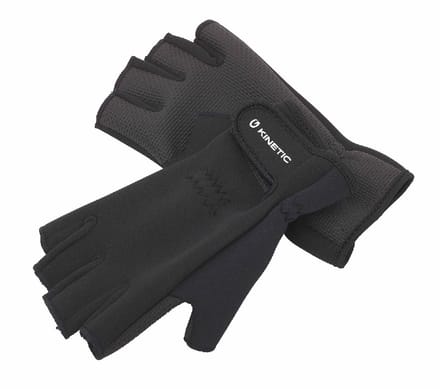 Kinetic Neoprene Half Finger Glove Black X-Large