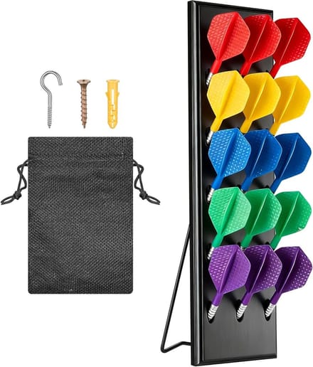 Dailygoods- Dartpijlhouder voor 15 darts - Wandhouder - Darts