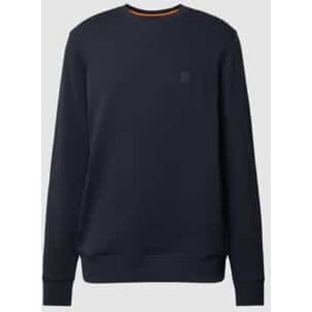 BOSS Orange Westart Heren Sweater Met Ronde Hals En Logo Patch NOS