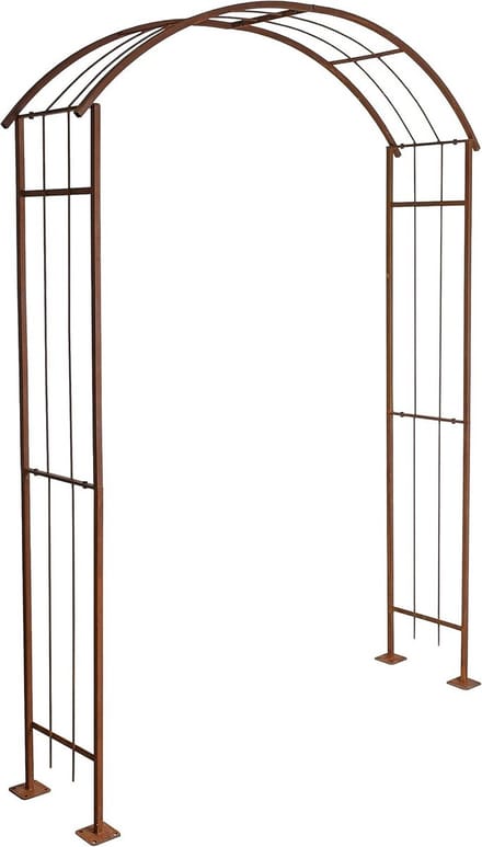 Rozenboog Metaal Roestkleur Klimhulp Tuinpoort Sierboog 160 cm