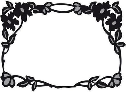 Marianne Design Craftable Bloemenrand - Snijmal en embossen - CR1214