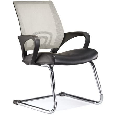 hjh office Visto Net - Bureaustoel - Bezoekerstoel - Conferentiestoel - Zwart / grijs
