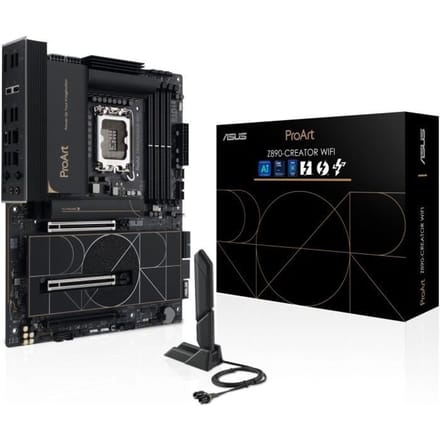 ASUS PROART Z890-CREATOR WIFI Moederbord - Intel Z890 - Intel LGA1851 - DDR5 RAM - ATX
