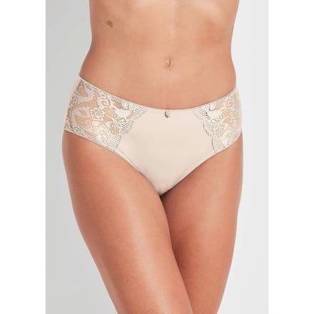 Tailleslip met kant - gebroken wit - Gr. 38 van Goldner Fashion