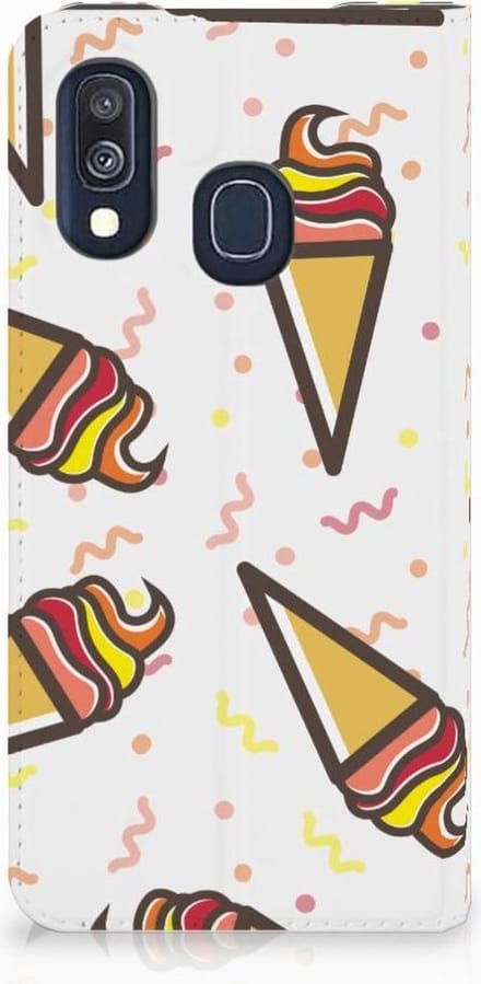 Samsung Galaxy A40 Flip Style Cover Icecream