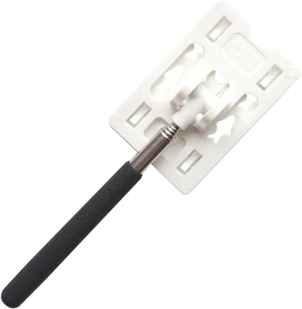 Parkeerbetaalstok - Betaalstick - Parkeergeld betalen - Telescopisch ontwerp - 60cm - Wit