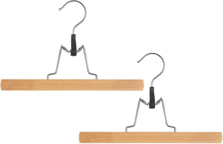 5Five Kledinghangers - voor broeken - 9x stuks - 25 x 16 cm - klemhangers