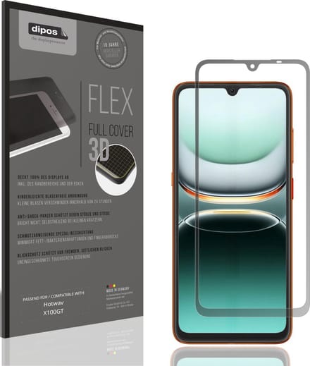 dipos FLEX – Matte Privacy Screenprotector geschikt voor Hotwav X100GT | Volledige Schermbescherming | Case-Friendly