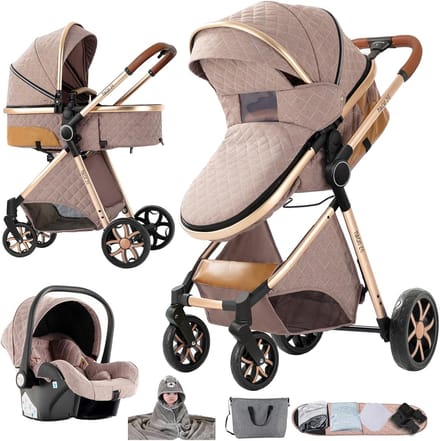 Kinderwagen 3 in 1 – Multifunctionele Wandelwagen – Babywagen - buggy stijl