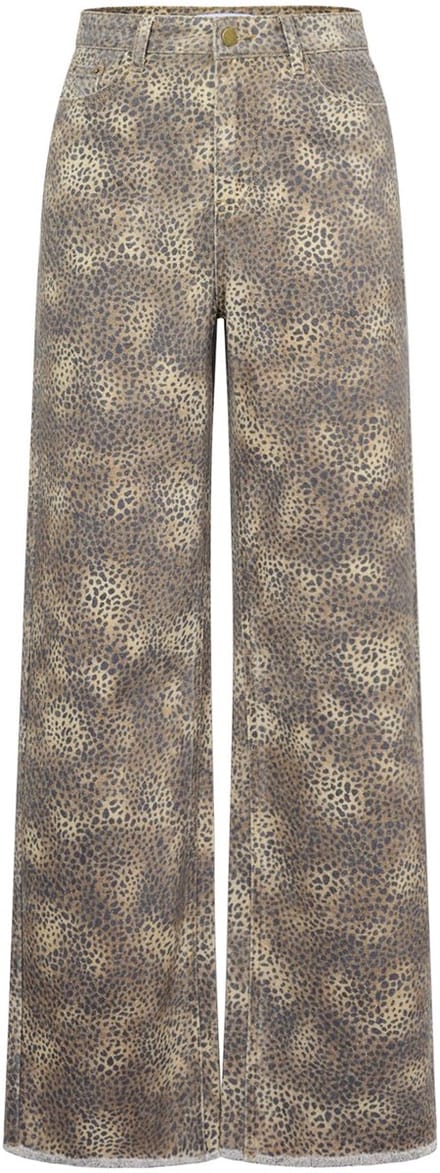 Comfortabele Dames Denim 'Cowgirl & Loving Leopard' Jeans - Maat L