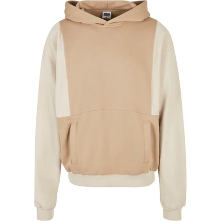 Urban Classics - Cut On Sleeve Hoodie/trui - S - Beige