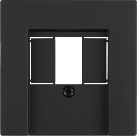 Gira E2 afdekplaat - TAE/USB - zwart