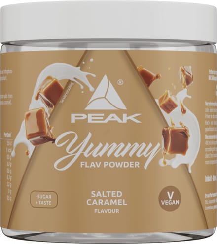 Peak Yummy Flav Powder (100g) Salted Caramel - Functionele voeding - Smaakstoffen/zoetstoffen
