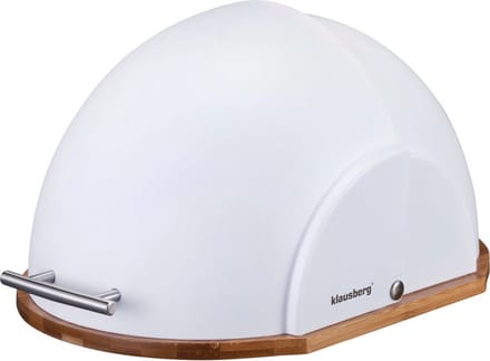 Klausberg 7287 - Broodtrommel - acryl - Bamboe - Wit