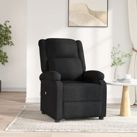 vidaXL - Fauteuil - verstelbaar - elektrisch - stof - zwart