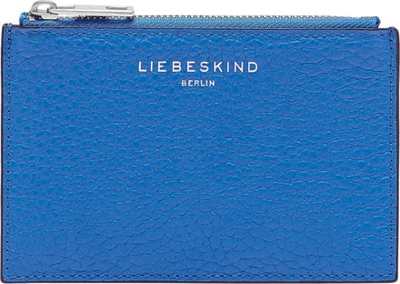 LIEBESKIND BERLIN Leren Kaarthouder Lora Heavy Pepple Star Card Holder Pool Blauw