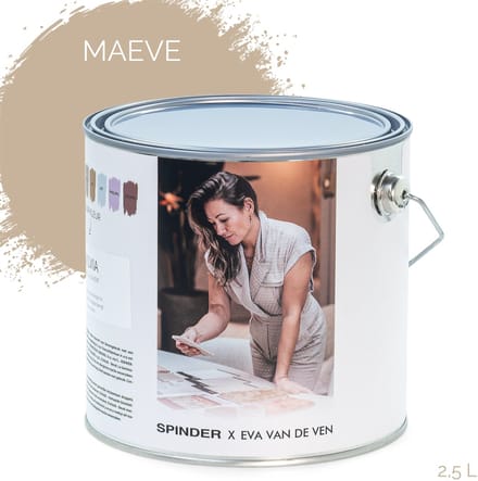 Spinder x Eva van de Ven 2,5L matte muurverf - Maeve