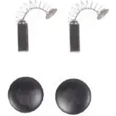 Accessoire voor grasmaaier kit Koolborstels met veren en clip-in doppen Heiniger
