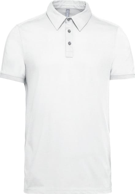 Kariban Herenpolo korte mouwen van jersey K262 - White - S