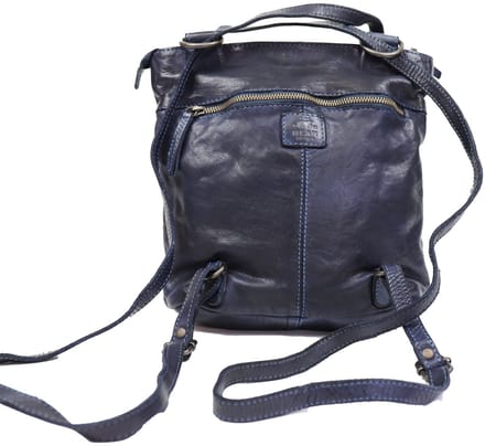 Bear Design Medium Schoudertas Dames - Leer - Sandy - Blauw
