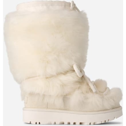UGG® Classic Tall Chalet for Women in White, Shearling/Polyester/Wool