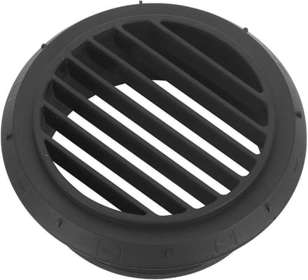 Zwarte Draaibare Luchtuitlaat 90mm voor Standverwarming