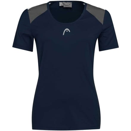 Head Dames/Dames Club 22 Tech T-shirt (Donkerblauw)
