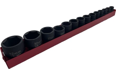 Slagdoppen set metrisch 14 delig Profi serie, krachtdoppen 1/2”