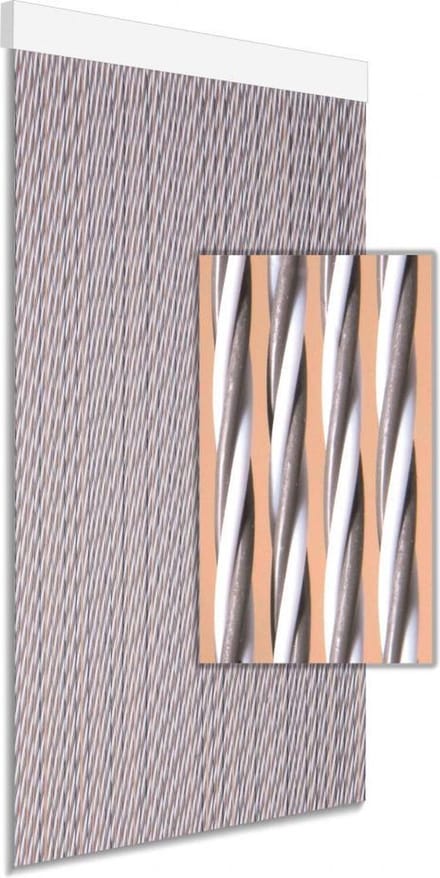 DEGOR - vliegengordijn - deurgordijn - Dara - taupe - 90x210cm