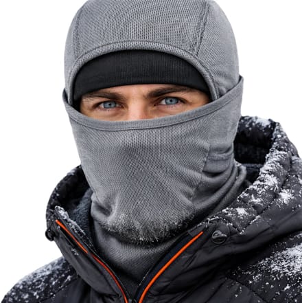 Motormuts / Bivakmuts – Winddicht & Ademend – Multi-use Balaclava voor Motor, Fiets & Wintersport – Grijs