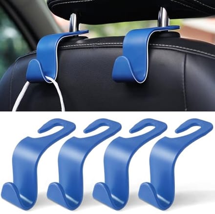 Auto hoofdsteun haak organizer 4-pack - universele accessoires voor achterbank en portemonnee
