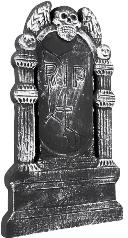Boland Kerkhof grafsteen - 50 x 30 cm - kunststof - RIP - halloween