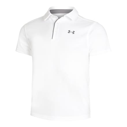 Under Armour Tech Polo Heren-Wit,Grijs
