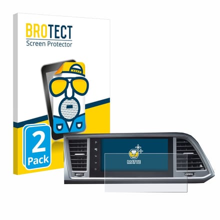 BROTECT - Screenprotector voor Seat Ateca Style 2021 Infotainment System 9.2" - Folie Beschermfolie matte 2 Stuks