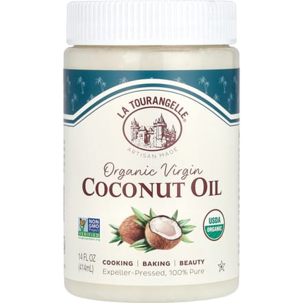 La Tourangelle, Organic Virgin Coconut Oil, 14 fl oz (414 ml) white