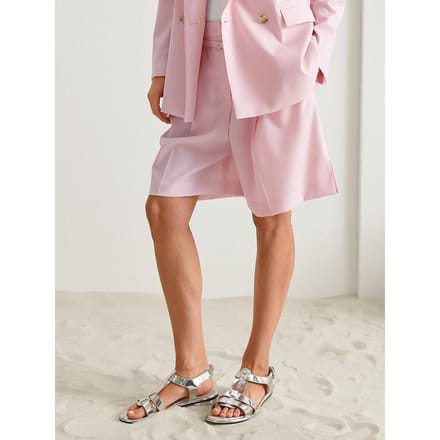Relaxed fit korte broek met riem, model 'Taleda'